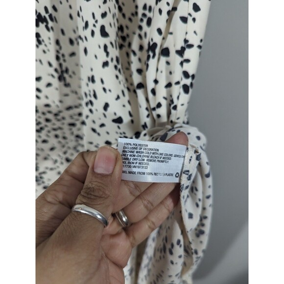 NWT A New Day Tan Black‎ Slip Midi Dress Women Size S - Picture 9 of 9